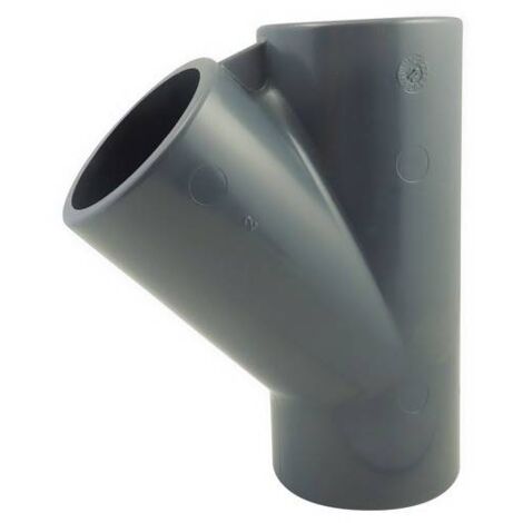 Té égal 45° F / F / F en PVC à coller 110mm