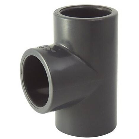 Té égal 90° F / F / F en PVC à coller