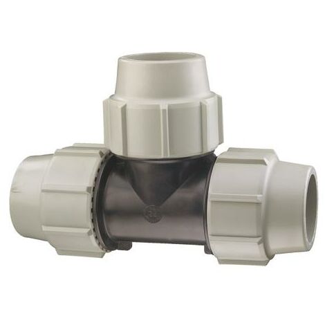 Té Egal à Compression pour Tube PE ø25 - Plasson