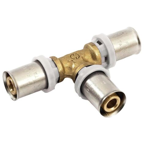 Té égal à sertir pour tube multicouche Acopex Alu diamètre nominal 32 - THERMACOME