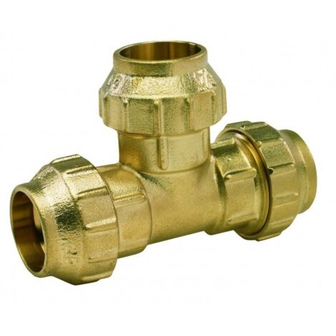 Té égal avec écrou externe RACCORDS BRASS - ARC Mesures : 63 mm