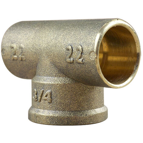 Té égal Femelle 130 GCU 3/4" (20/27) - Tube Cuivre Ø22 - Arcanaute