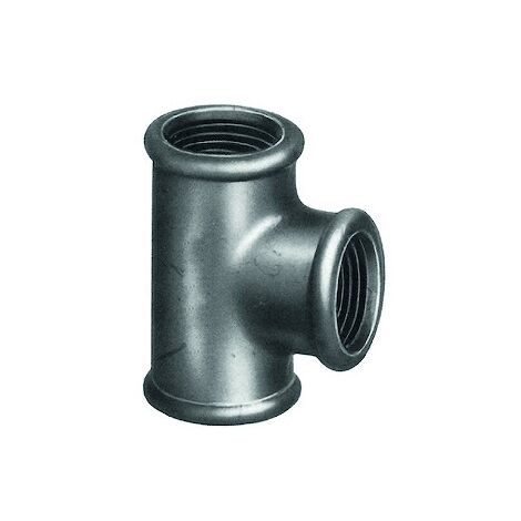 Té égal femelle 130 noir - 1/2" - 15 mm - SFERACO