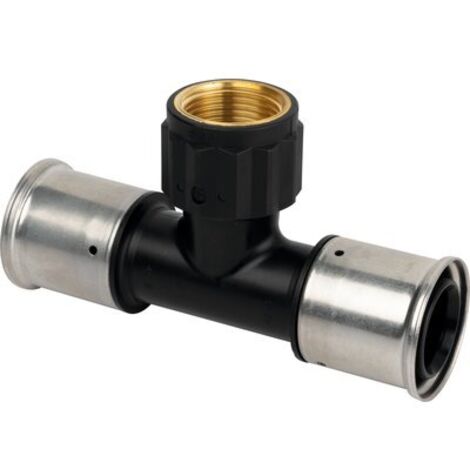 Té égal multicouche à visser Henco - Femelle 1' - Diamètre 32 mm