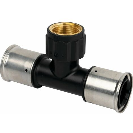 Té égal multicouche à visser Henco - Femelle 3/4' - Diamètre 32 mm