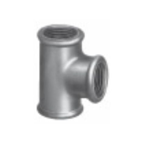 Té 90° fonte galvanisé - Femelle / Femelle / Femelle (G130) - Taraudage 20/27