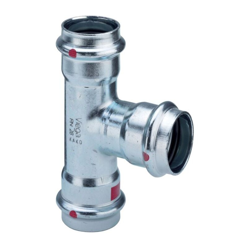 Pièce en t Prestabo 558826 54 x 28 x 54 mm, acier galvanisé, SC-Contur - Viega