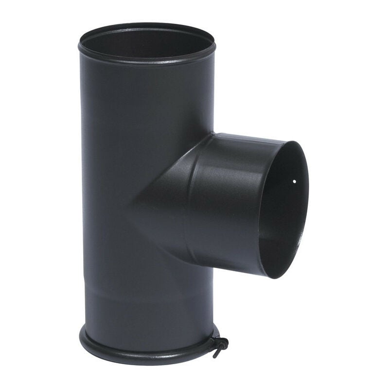 Té equerre TEN 346404 avec tampon noir mat D125mm