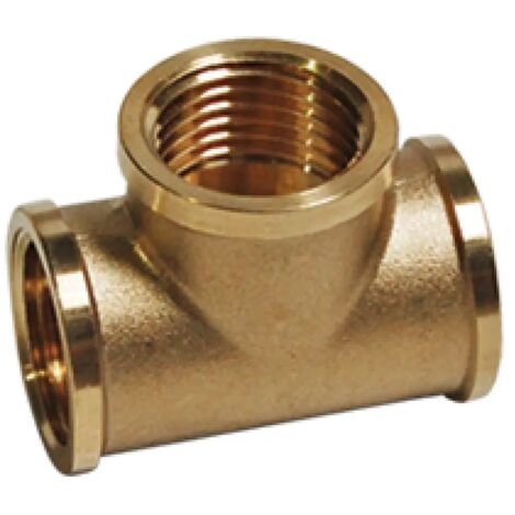 Té en laiton Idmar 1" DN25 pour installations d'eau