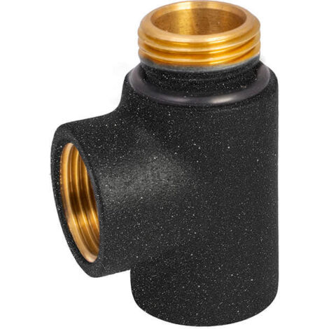 Té en laiton IDMAR pour chauffage 1/2" anthracite
