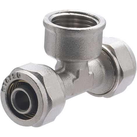 Té femelle au centre à compression pour tube multicouche  NOYON & THIEBAULT Ø16 - F15X21 (1/2)