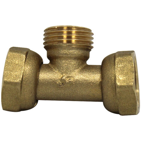 Té Femelle écrou prisonnier 1/2" (15/21) - Mâle 1/2" (15/21) - Femelle écrou prisonnier 1/2" (15/21) - Arcanaute