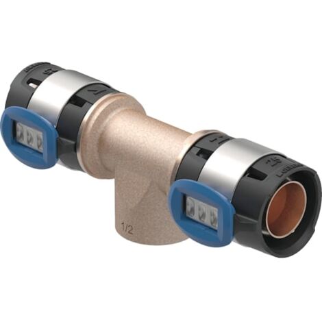 Té FlowFit filetage femelle - DN. 12 / 15 - Ø 16 x 16 mm x Rp. 1/2'' - GEBERIT - 620.150.00.1