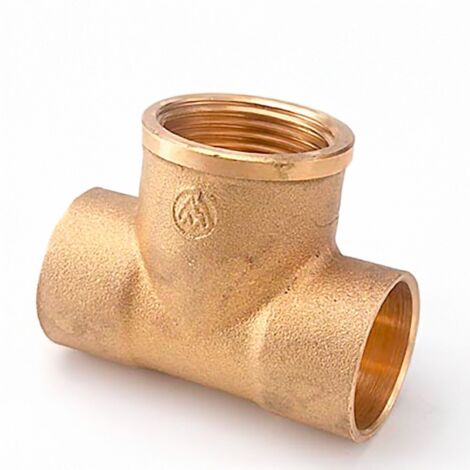 Te hembra 130 1/2" x 18 mm latón