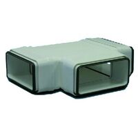 Té horizontal rectangulaire à joints THRV 100 pour conduit PVC Rigide - Ultra-plat 55 x 110 mm
