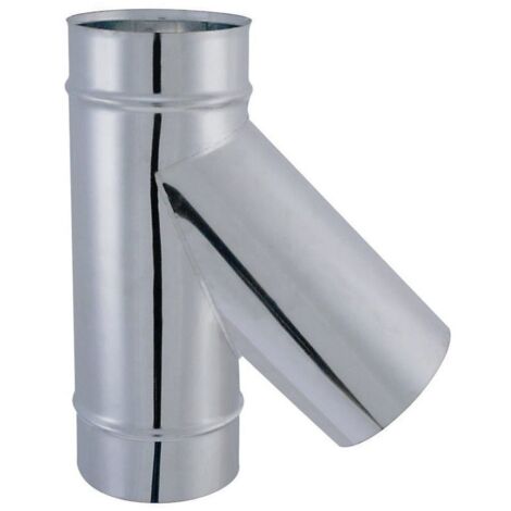 Té inox 135° nu soudé - Poujoulat