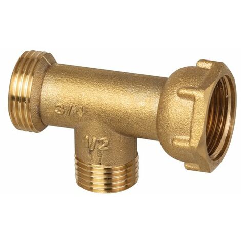 Té laiton collecteur modulaire M3/4' M1/2' F3/4' - Sobime