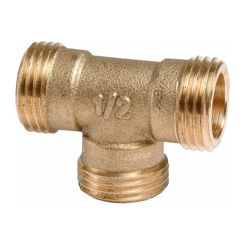 Raccord laiton en t à visser - m 1'1/2