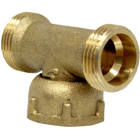 Té Mâle 3/4'' (20/27) - Femelle écrou prisonnier 3/4" (20/27) - Mâle 3/4'' (20/27)