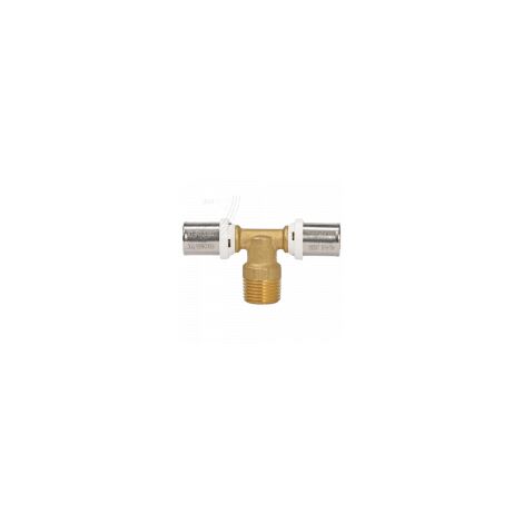 Té mâle au centre à sertir multicouche 15/21 - Ø20-1/2” - 30341-20-15 - Fixoconnect - Ayor
