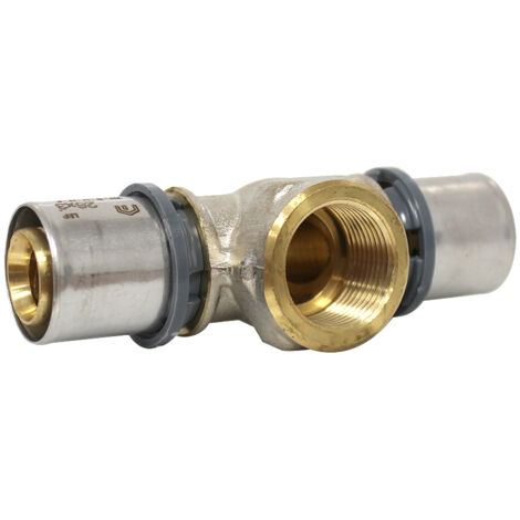 Té multicouche à sertir TH - Ø26x3,0 - Femelle 3/4" (20/27) - Ø26x3,0 - Arcanaute