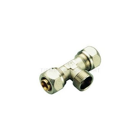 Té Multicouche à visser Ø26-M3/4"-26