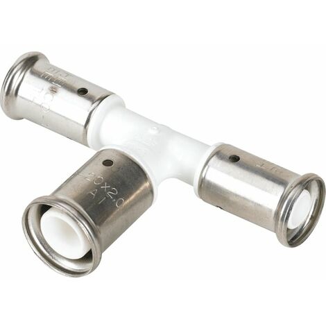 Té multicouche PVDF - Henco - A sertir - diamètre26X32X26mm