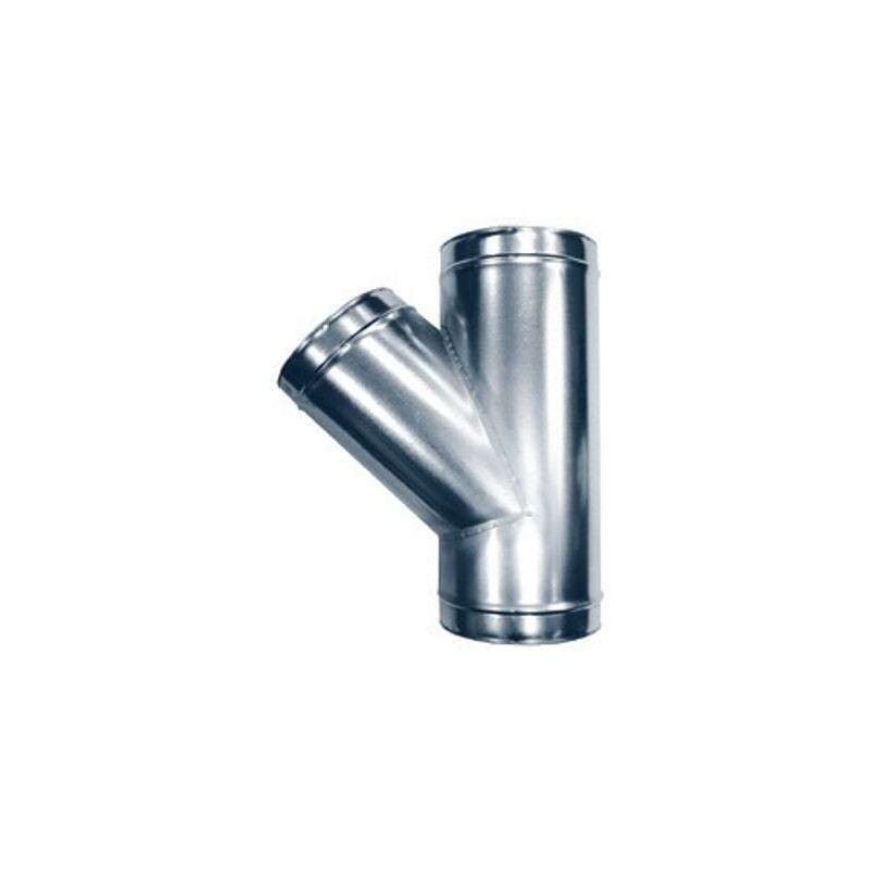 Té oblique 45° Galva D250/D125 - TGAL45D250/D125 Econoname TGAL45D250/D125