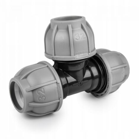 Te para tuberías de PE Bradas DSRA10T25 25x25mm Sistema de goteo