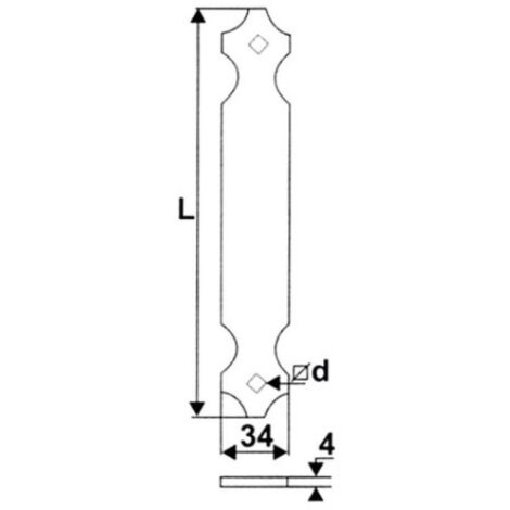 Té paumelle aluminium pour croisillon finition noir 9005 - TORBEL