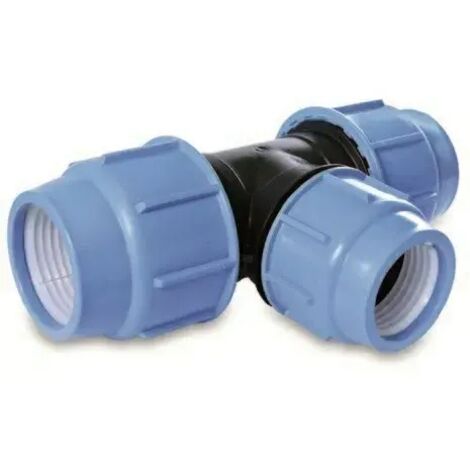 Té PE 90-75-90 mm BLUE SEAL PN10