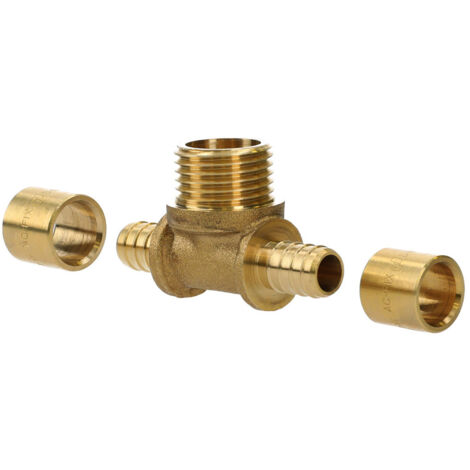 TÉ P.E.R MÂLE FIXE D12 1/2'' - SOMATHERM - 2305-12-15