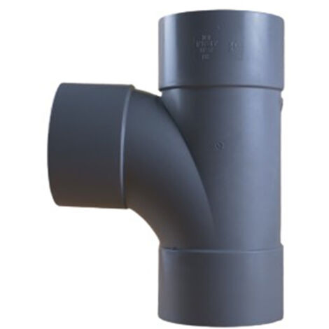 Té pied de biche PVC 87°30 Femelle Femelle Ø100 - First Plast