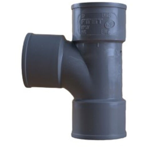 Té pied de biche PVC 87°30 Femelle Femelle Ø32 - First Plast