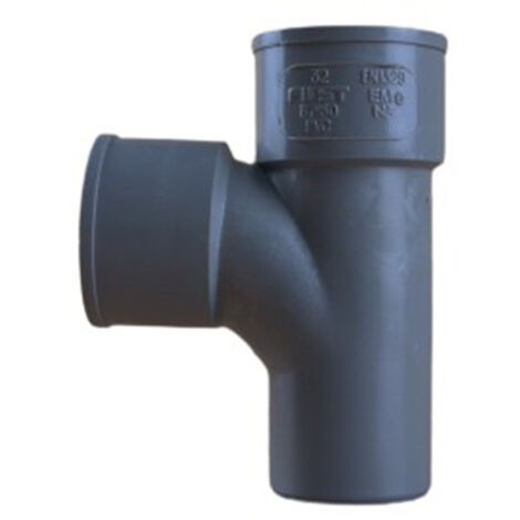 Té pied de biche PVC 87°30 Mâle Femelle Ø32 - First Plast