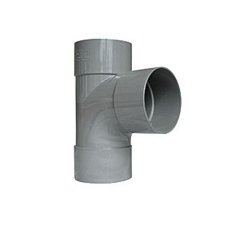 TE PIED DE BICHE PVC A 87.30° POUR EVACUATION FEMELLE