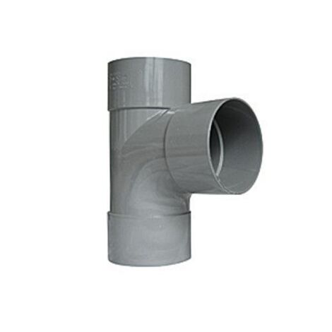 TE PIED DE BICHE PVC A 87.30° POUR EVACUATION FEMELLE