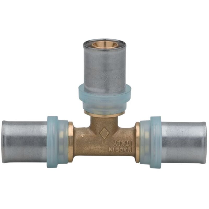 Altech - té - pour tube multicouche - 16 mm - lot de 2 4434843