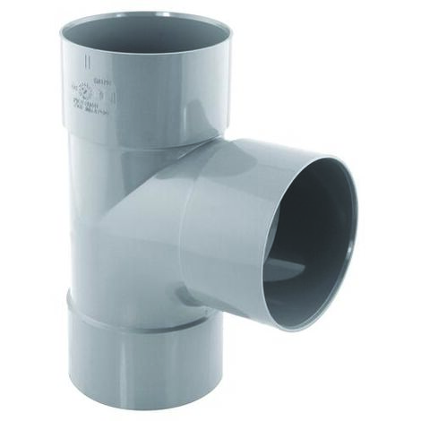 Té PVC droit FFF Ø 80 -NF-