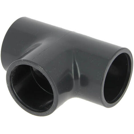té pvc pression - femelle / femelle - 90 degrés - diamètre 40 mm - nicoll t40f