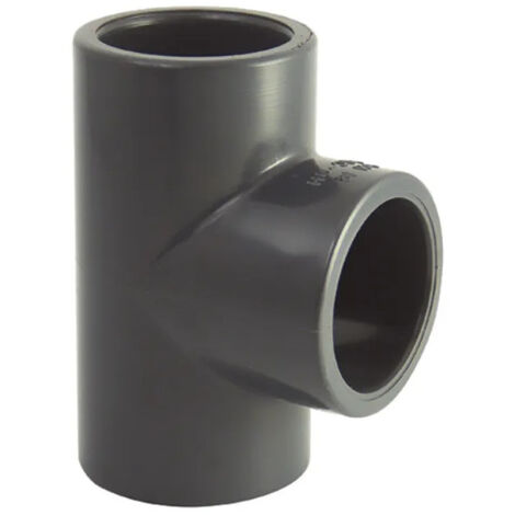 Té PVC pression piscine 90° diamètre 50 mm, 16 bars