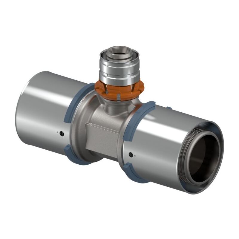 Uponor - Té à sertir 1046919 40 x 32 x 32 mm, réduit, laiton étamé