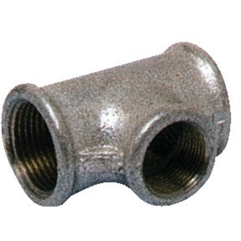 Té réduit Fonte Galvanisée FFF 33x42 - 15x21 - 33x42