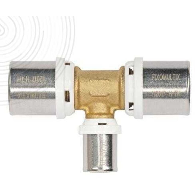 Ayor - Raccord à sertir réduit multicouche - Ø32x26x32 - 30344-32-26-32 - Fixoconnect