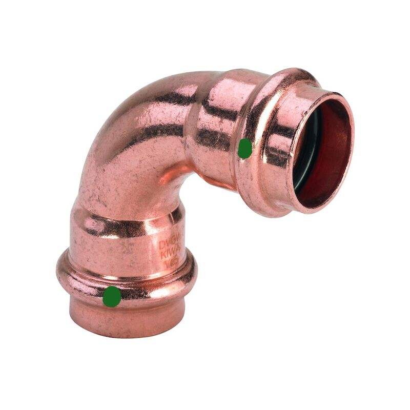 Viega - Coude cuivre 90° f/f à sertir 2416 - 90 ° - 54 mm