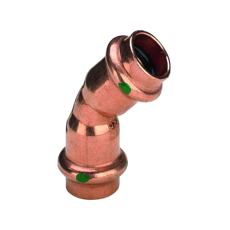 Viega - Coude cuivre 45° f/f à sertirR 2426 - 45 ° - 35 mm