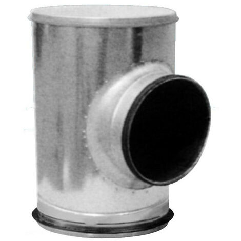 Té souche insonorisé en acier galvanisé, à joints, isolation 25 mm, D 630 mm S&P (UNELVENT) 866657