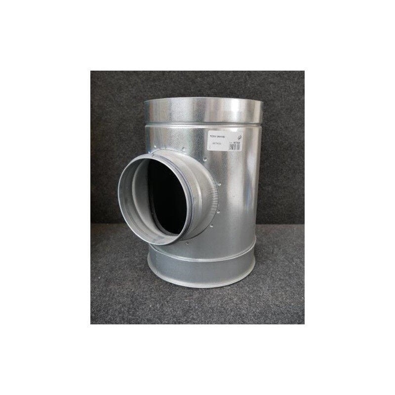 Té souche insonorisé diamètre 160mm acier galvanisé à joints isolation 25mm hauteur 300mm Unelvent