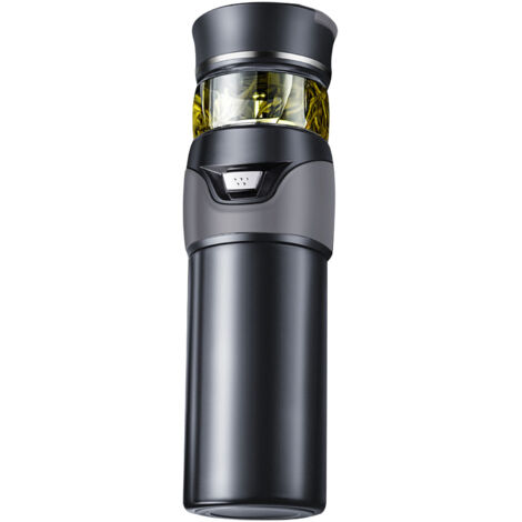 Tea Bottle with Infuser Tea Tumbler Stainless Steel Double Layer Insulated Cup for Men Daily Office Home Grey