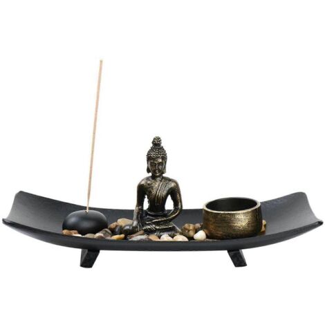 Tea Light Candle Holder, Buddha Statue Sand Table for Home DeCor--